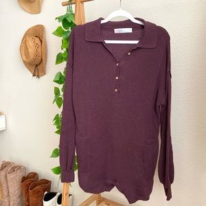 Free People Picnic Sweater Romper